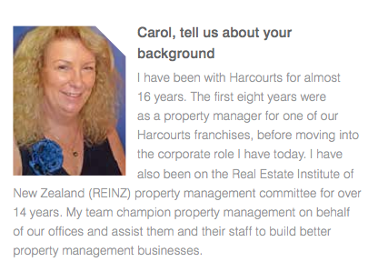 Carol Benny, Leading New Zealand Franchise leads in Property Management Carol Benny, Leading New Zealand Franchise leads in Property Management