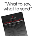 What to say, What to send - Lee Woodward